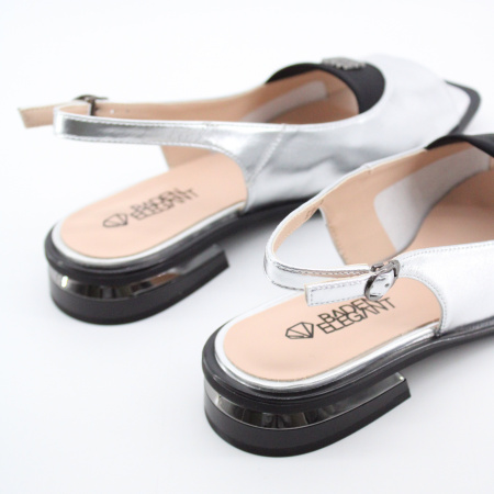 BADEN босоножки с эффектом металлик