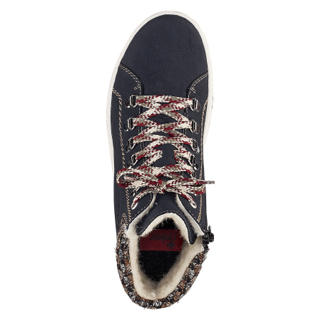 Ботинки с цветными шнурками RIEKER