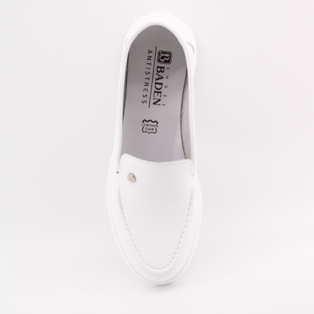 BADEN белые мокасины