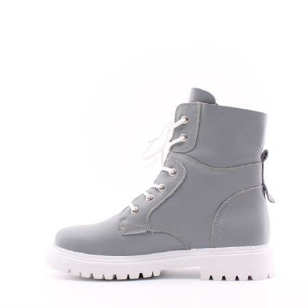 Серые ботинки на белой подошве RESPECT