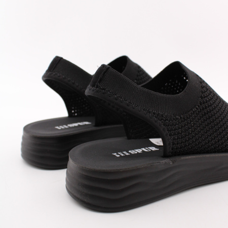 SPUR сандалии текстильные черные