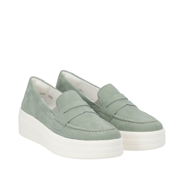 REMONTE мокасины нежно зеленого цвета 