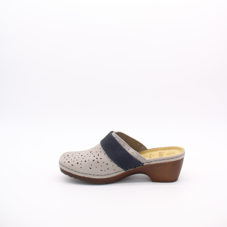 Сабо кожаное