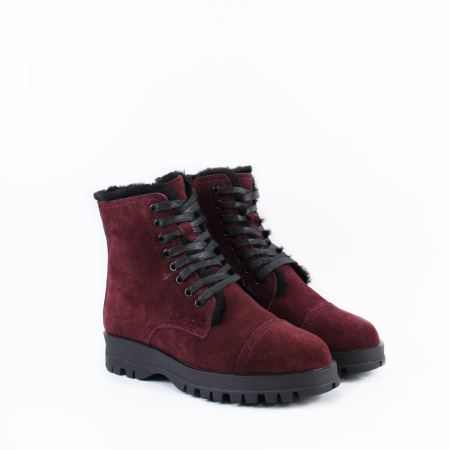 MADELLA бордовые замшевые ботинки