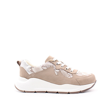 Кроссовки бежевые с анималистичным принтом NexPero