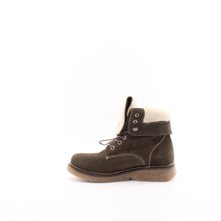 Замшевые ботинки с отворотом SandM
