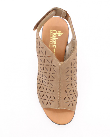 Босоножки с ажурной перфорацией