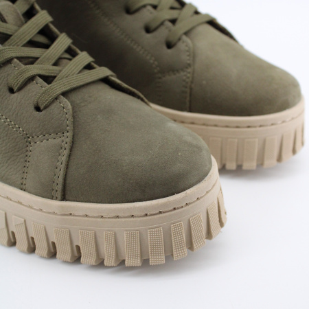 TAMARIS кеды оливкого цвета