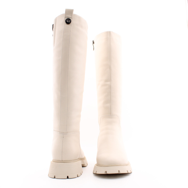 RESPECT сапоги белые на молнии