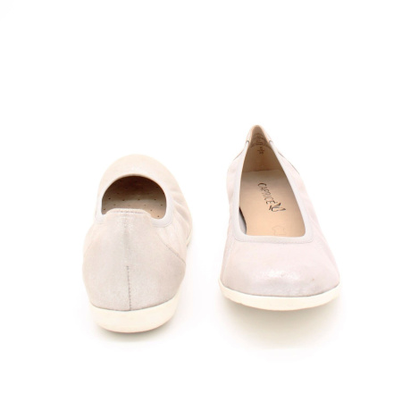 Серебристые балетки CAPRICE