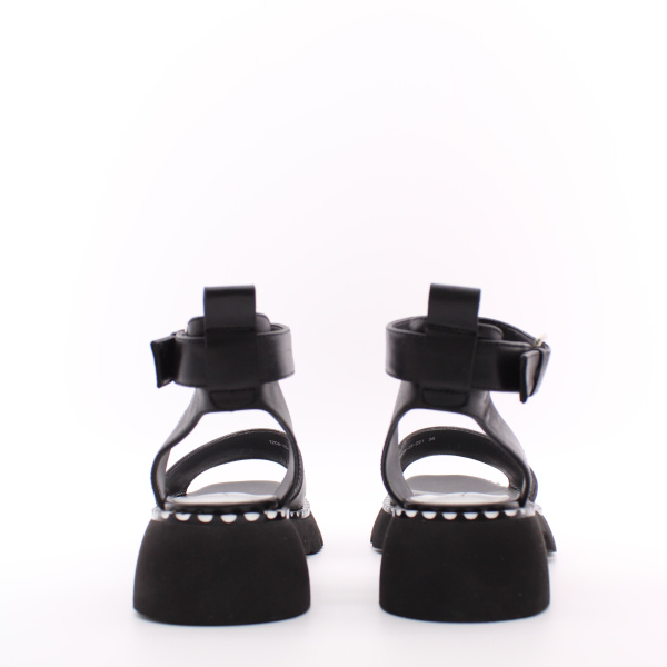 Черные босоножки на массивной подошве LADY COUTURE