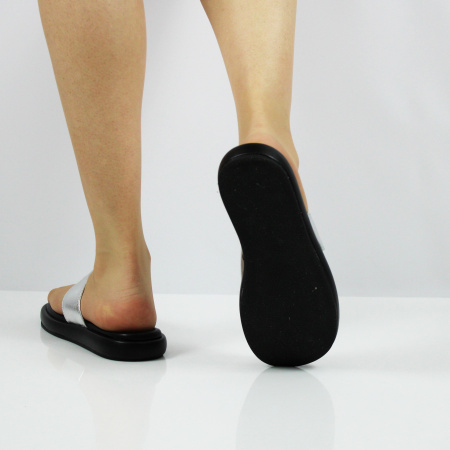 RESPECT сабо серебряного цвета