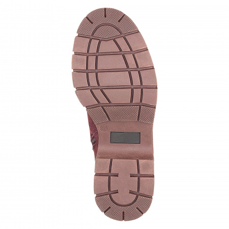 Бордовые ботинки с затемненным носом RIEKER