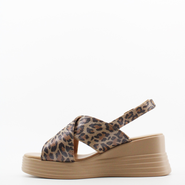 SPUR босоножки- леопард