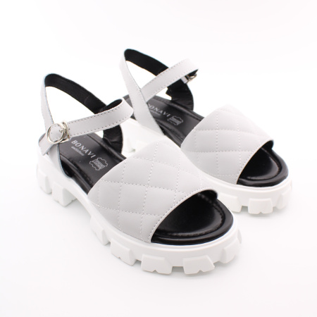 Босоножки на массивной белой подошве BONAVI