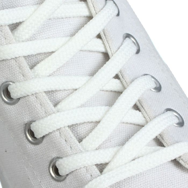 Шнурки BRAUS 120см толстые БЕЛЫЕ