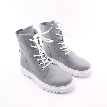 Серые ботинки на белой подошве RESPECT