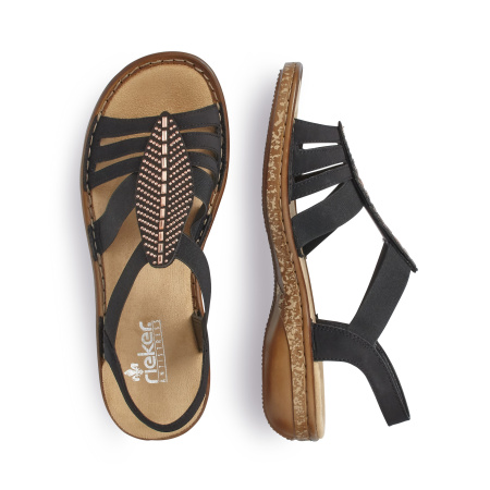 Босоножки на резинке с декором