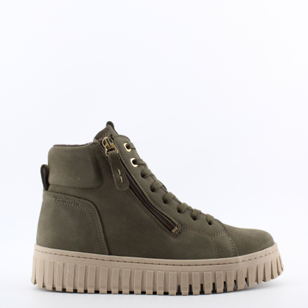 TAMARIS кеды оливкого цвета