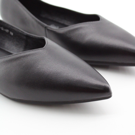MADELLA балетки классически черные из натуральной кожи