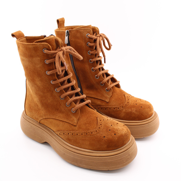 SandM ботинки зимние рыжего цвета