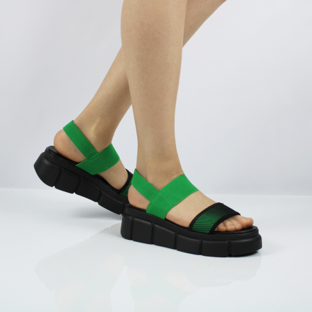 Босоножки зеленые BETSY