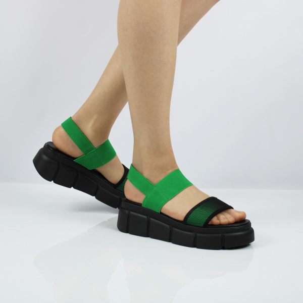 Босоножки зеленые BETSY