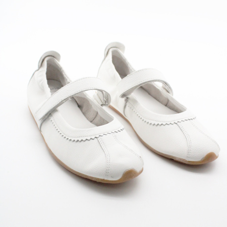 TAMARIS белые кожаные балетки