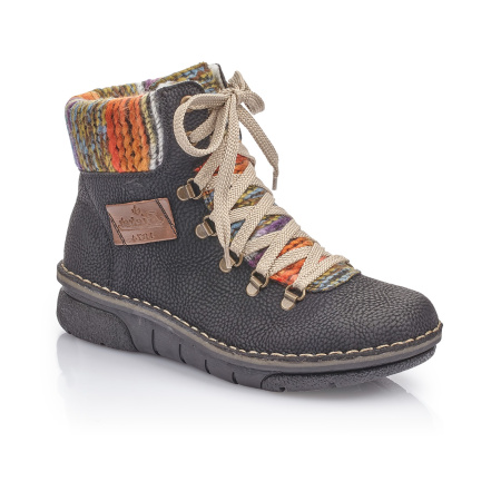 Ботинки с разноцветной вставкой RIEKER