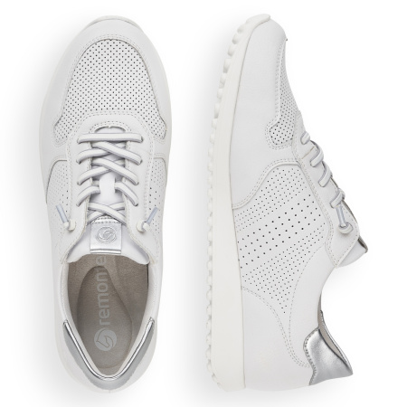 Белые кроссовки с перфорацией REMONTE