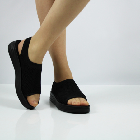 SPUR сандалии текстильные черные