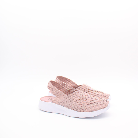 Текстильные босоножки - плетенки