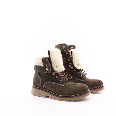 Замшевые ботинки с отворотом SandM
