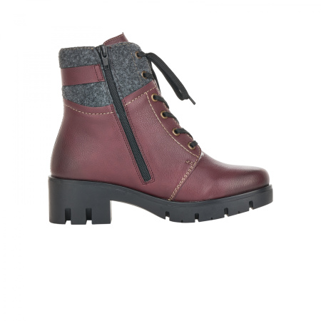 Комбинированные ботинки с затемненным носом RIEKER