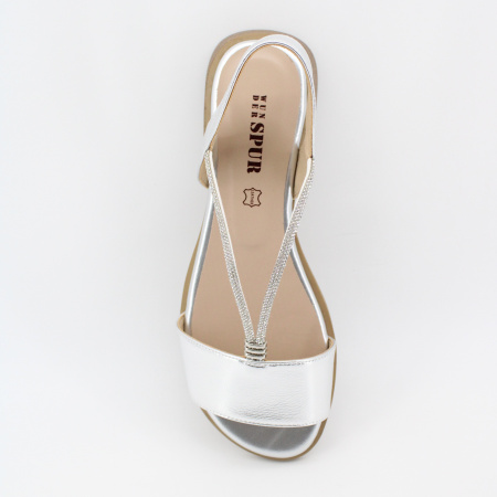 SPUR босоножки серебряные