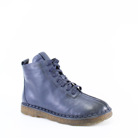 Ботинки на шнурках синие