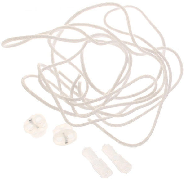 Шнурки BRAUS 100см ЭЛАСТИЧНЫЕ БЕЛЫЕ
