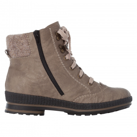 Ботинки с контрастной строчкой RIEKER