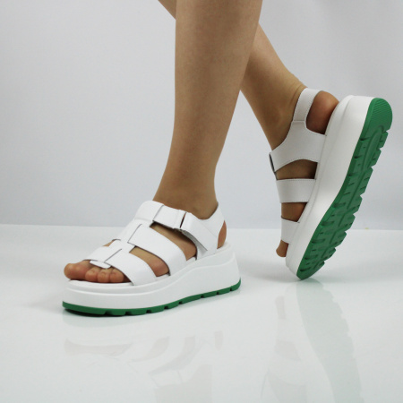 LUKME босоножки белые на платформе