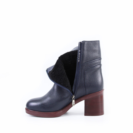 WILMAR синие ботильоны на бордовой подошве