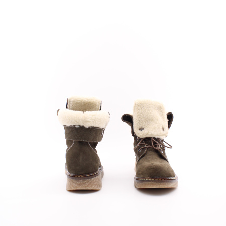 Замшевые ботинки с отворотом SandM