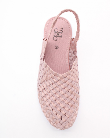 Текстильные босоножки - плетенки