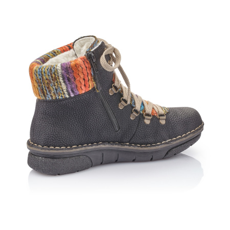 Ботинки с разноцветной вставкой RIEKER