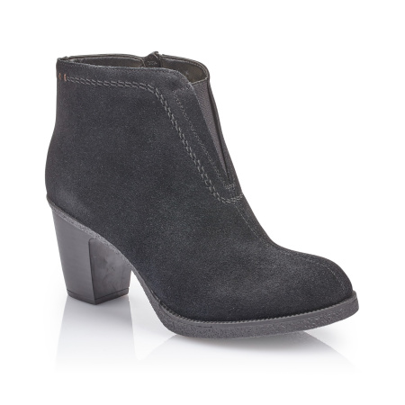 Замшевые ботильоны