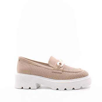 Кожаные перфорированные лоферы BONAVI