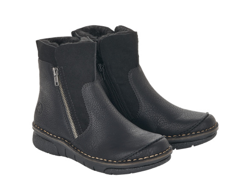 Комбинированные ботинки с прошитой подошвой