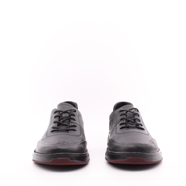 Черные кожаные кеды NexPero