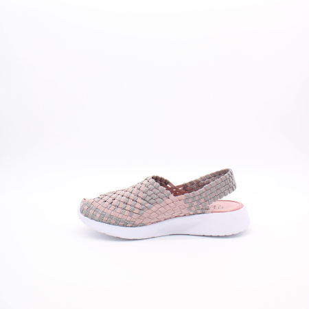 Текстильные босоножки - плетенки