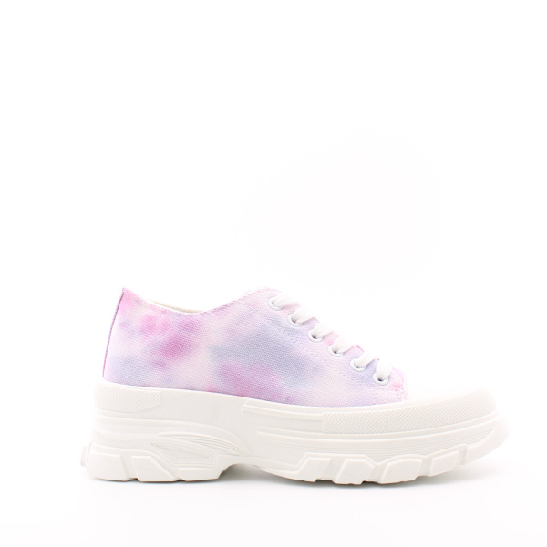 Текстильные кеды мультиколор на высокой подошве TRIEN