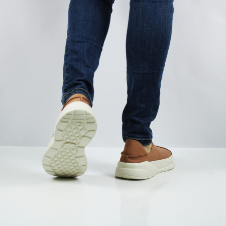 GRUNBERG розовые слипоны из микрополитекса